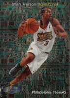 1998 Flair Showcase Takeit2 Net #8 Allen Iverson Basketball Card