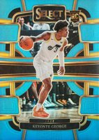 2023 Panini Select #75 Keyonte George Light Blue Prizm Basketball Card