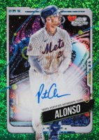 2024 Topps Chrome Cosmic Cosmic Chrome Autographs #PA Pete Alonso Green Space Dust Refractor Baseball Card