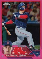 2023 Topps Chrome #167 Masataka Yoshida Pink Refractor Baseball Card