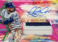 2020 Topps Inception Autograph Patch #FTJ Fernando Tatis Jr. Magenta Baseball Card