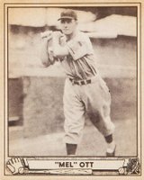 1940 Play Ball #88 Mel Ott Baseball Card