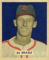 1949 Bowman #126 Al Brazle Script name Baseball Card