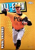 2025 Topps Chrome All Etch #CAE18 Paul Skenes Gold Refractor Baseball Card
