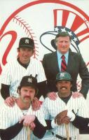 1979 Coral-Lee Postcards #5 Billy Martin/George Steinbrenner/Reggie Jackson/Thurman Munson Baseball Card