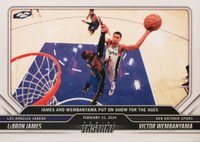 2023 Panini Instant #371 Lebron James/Victor Wembanyama Basketball Card