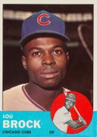 1963 Topps #472 Lou Brock Baseball Card