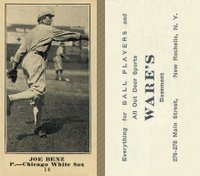 1916 Wares #14 Joe Benz Baseball Card