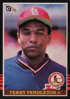 1985 Donruss #534 Terry Pendleton Correct Baseball Card