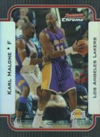 2003 Bowman Rookie & Stars #32 Karl Malone Chrome-Refractor Basketball Card