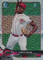2018 Bowman Mega Box Chrome #BCP48 Hunter Greene Baseball Card