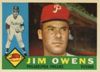 1960 Topps #185 Jim Owens Baseball Card