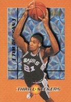 1997 Fleer Thrill Seekers #3 Tim Duncan Basketball Card