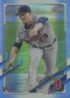 2021 Topps Chrome #103 Tarik Skubal Prism Refractor Baseball Card