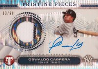 2024 Topps Pristine Pristine Pieces Autograph Relics #OC Oswaldo Cabrera Pristine Baseball Card