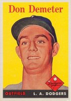1958 Topps #244 Don Demeter Baseball Card