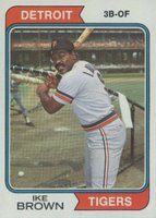 1974 Topps #409 Ike Brown Baseball Card
