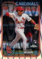 2024 Topps Chrome #189 Masyn Winn Raywave Baseball Card