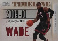 2009 Playoff National Treasures Timeline Materials Custom Names #14 Dwyane Wade Basketball Card