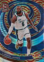 2022 Panini Spectra #79 LeBron James Asia Red & Yellow Basketball Card