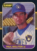 1987 Leaf #71 Paul Molitor Baseball Card