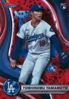2024 Bowman's Best #34 Yoshinobu Yamamoto Red Lava Baseball Card