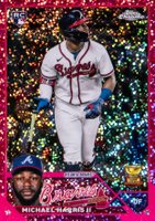 2023 Topps Chrome #79 Michael Harris II Magenta Speckle Baseball Card