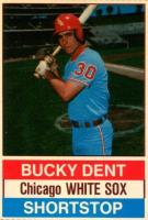 1976 Hostess #119 Bucky Dent Hand Cut Baseball Card