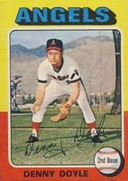 1975 Topps Mini #187 Denny Doyle Baseball Card