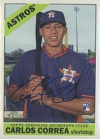 2015 Topps Heritage Real One Autographs #CC Carlos Correa Baseball Card