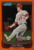 2012 Bowman Chrome #157 Mike Trout Orange Refractor Baseball Card