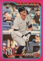 2024 Topps Chrome #50 Aaron Judge Pink Refractor Baseball Card