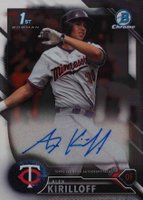 2016 Bowman Draft Chrome Draft Picks Autographs #CDAAK Alex Kirilloff Baseball Card