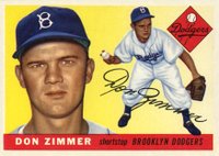 1955 Topps #92 Don Zimmer Baseball Card