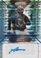 2024 Panini Prizm Sensational Signatures #SSAW Austin Wells Pulsar Prizm Baseball Card
