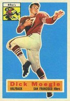 1956 Topps #14 Dick Moegle Football Card