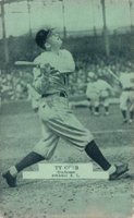 1926 Exhibit Postcard backs (1926-1929) # Ty Cobb Athletics Baseball Card