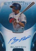 2013 Bowman Sterling Autograph Prospects #BB Byron Buxton Blue Refractor Baseball Card