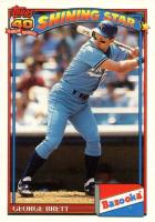 1991 Bazooka #10 George Brett Baseball Card