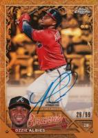 2023 Topps Gilded Collection Topps Chrome Gold Etch Autographs #CGAOA Ozzie Albies Baseball Card