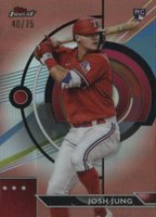 2023 Topps Finest #75 Josh Jung Rose Gold Baseball Card