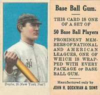 1909 Dockman & Sons # Larry Doyle With Bat Baseball Card