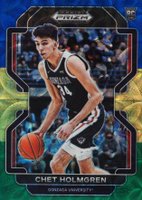 2022 Panini Prizm Draft Picks #51 Chet Holmgren Blue/Yellow/Green Choice Basketball Card