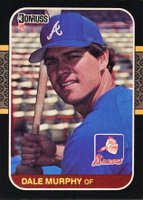 1987 Donruss #78 Dale Murphy Baseball Card