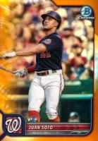 2022 Bowman Chrome #30 Juan Soto Orange Refractor Baseball Card