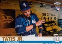 2019 Topps Complete Set #410 Fernando Tatis Jr. Chrome-Gold Refractor Baseball Card