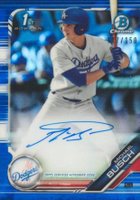 2019 Bowman Draft Chrome Draft Picks Autograph #CDAMB Michael Busch Blue Refractor Baseball Card