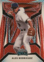 2023 Leaf Metal #B3 Alex Rodriguez Orange Mojo 1/1 Baseball Card