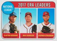 2018 Topps Heritage  #8 Clayton Kershaw/Max Scherzer/Stephen Strasburg Baseball Card