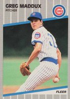 1989 Fleer Glossy #431 Greg Maddux Baseball Card